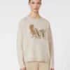 Jersey oversize de lana y cachemira, color albino Jersey oversize de lana y cachemira, color albino