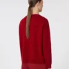 Jersey oversize de lana y cachemira, rojo oscuro Jersey oversize de lana y cachemira, rojo oscuro