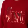 Jersey oversize de lana y cachemira, rojo oscuro Jersey oversize de lana y cachemira, rojo oscuro