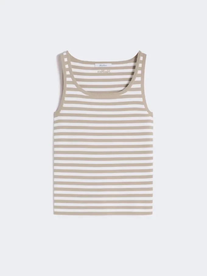 Jersey sin mangas de hilo de crepé de viscosa, rosa Jersey sin mangas de hilo de crepé de viscosa, rosa