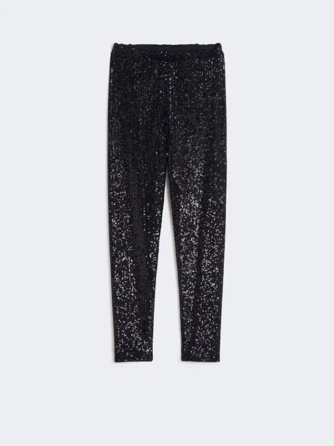 Leggings con lentejuelas, negros Leggings con lentejuelas, negros