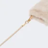 Manoplas de alpaca y tejido de lana teddy, color beige Manoplas de alpaca y tejido de lana teddy, color beige