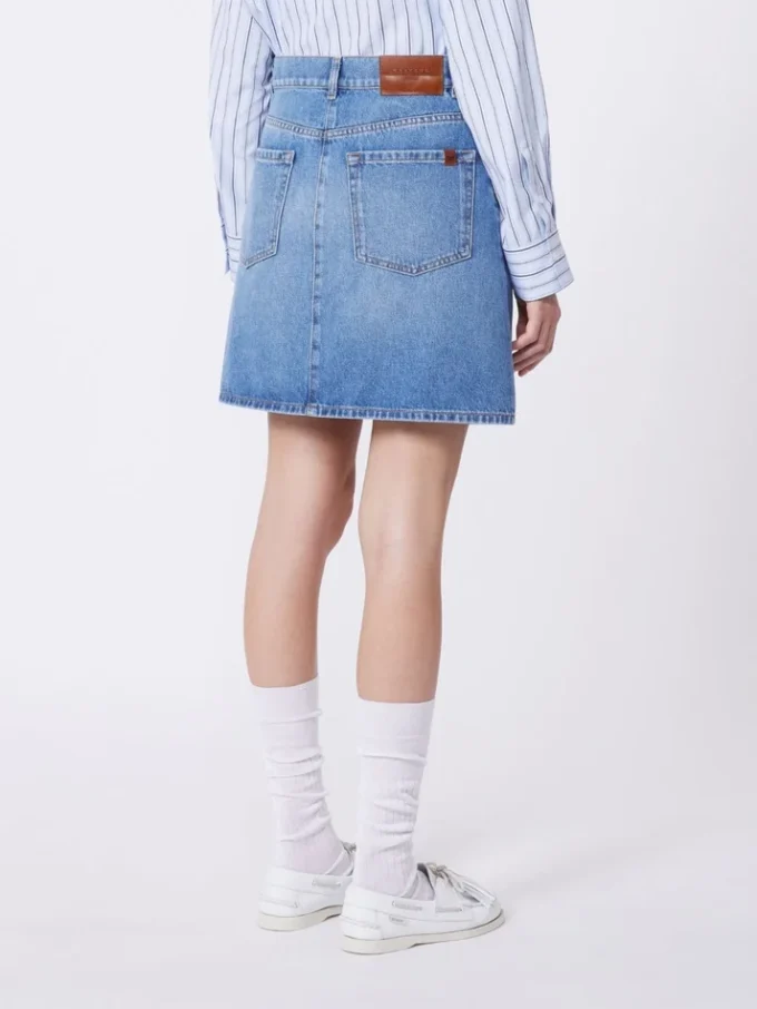 Minifalda de auténtico denim, azul marino Minifalda de auténtico denim, azul marino