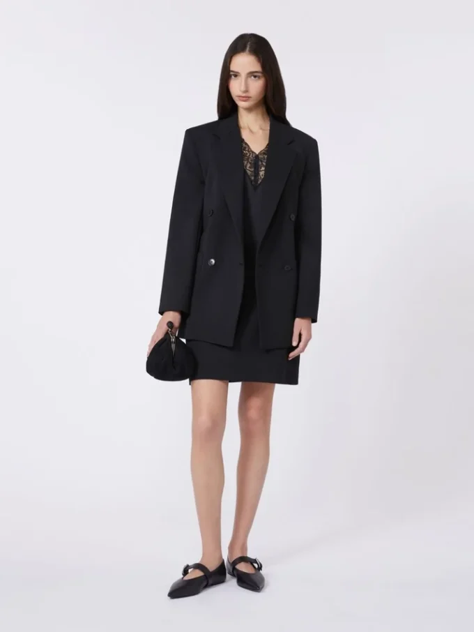 Minifalda de gabardina elástica, negra Minifalda de gabardina elástica, negra