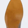 Mocasines de piel semibrillante, color cacao Mocasines de piel semibrillante, color cacao