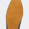 Mocasines de piel semibrillante, negros Mocasines de piel semibrillante, negros