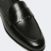 Mocasines tipo mule de piel lisa, negros Mocasines tipo mule de piel lisa, negros