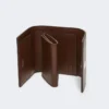 Monedero de piel, color cacao Monedero de piel, color cacao