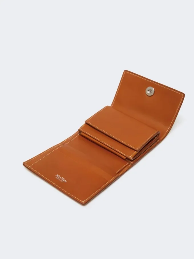 Monedero de piel, color óxido Monedero de piel, color óxido