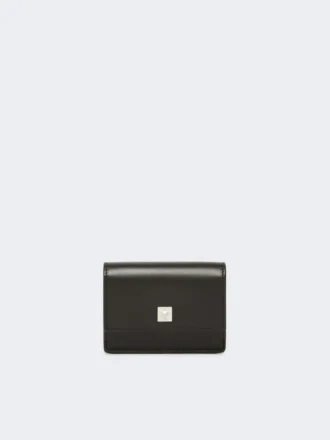 Monedero de piel, negro
