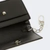 Monedero de piel, negro Monedero de piel, negro