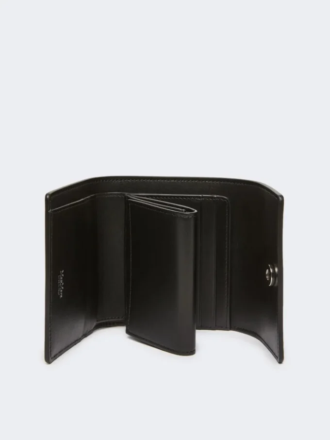 Monedero de piel, negro Monedero de piel, negro