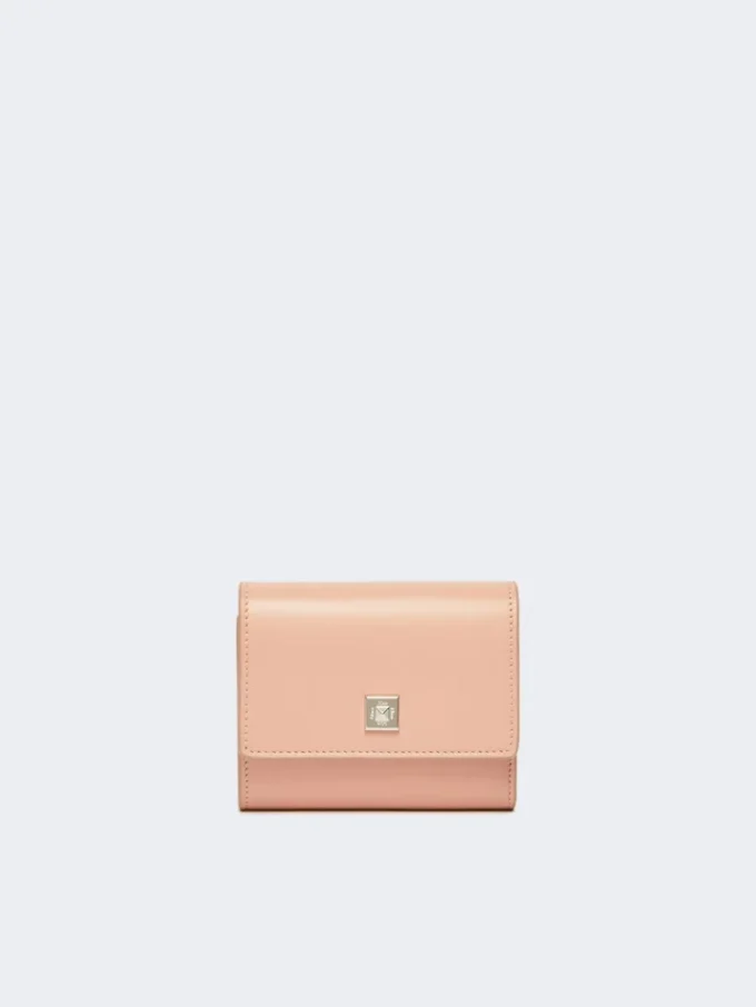 Monedero de piel, rosa Monedero de piel, rosa