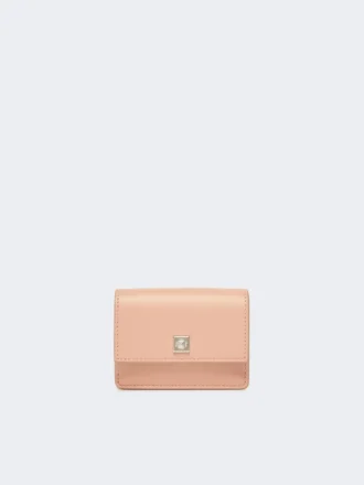 Monedero de piel, rosa