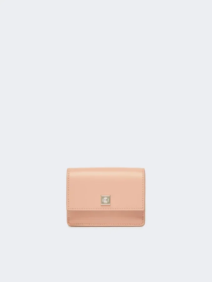 Monedero de piel, rosa Monedero de piel, rosa
