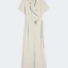 Mono Batavia de viscosa y lino, color beige