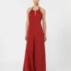 Mono de satén fluido, rojo