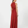 Mono de satén fluido, rojo