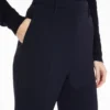 Pantalones acampanados de cady, azul marino Pantalones acampanados de cady, azul marino