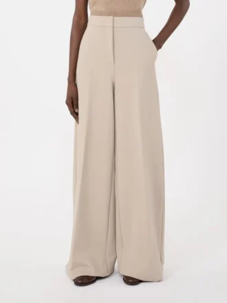 Pantalones ajustados de jersey, color arena