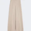 Pantalones ajustados de jersey, color arena Pantalones ajustados de jersey, color arena