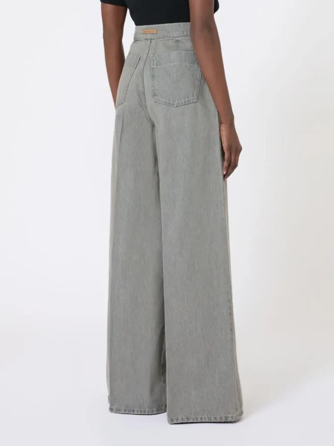 Pantalones anchos de denim, negros Pantalones anchos de denim, negros
