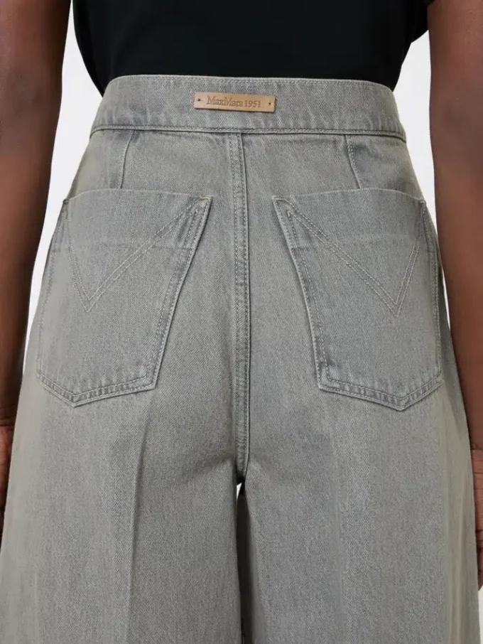 Pantalones anchos de denim, negros Pantalones anchos de denim, negros