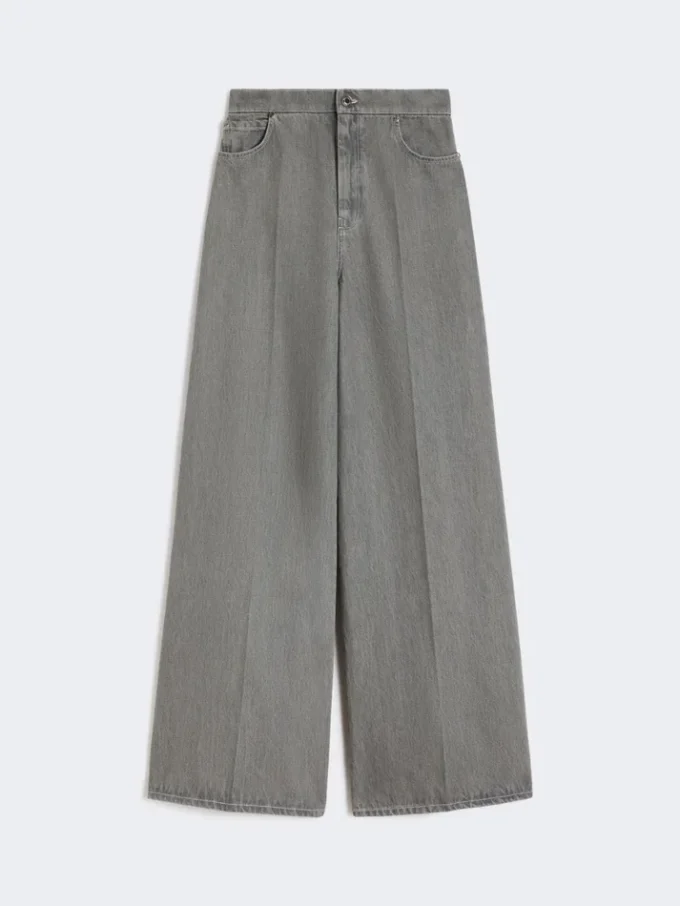 Pantalones anchos de denim, negros Pantalones anchos de denim, negros