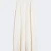 Pantalones anchos de lana y seda Pantalones anchos de lana y seda