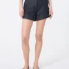 Pantalones cortos de algodón con efecto vaquero, azul medianoche Pantalones cortos de algodón con efecto vaquero, azul medianoche