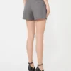 Pantalones cortos de gabardina de lana, gris medio Pantalones cortos de gabardina de lana, gris medio