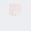 Pantalones cortos de lona de lana, mohair y seda, rosa beige Pantalones cortos de lona de lana, mohair y seda, rosa beige