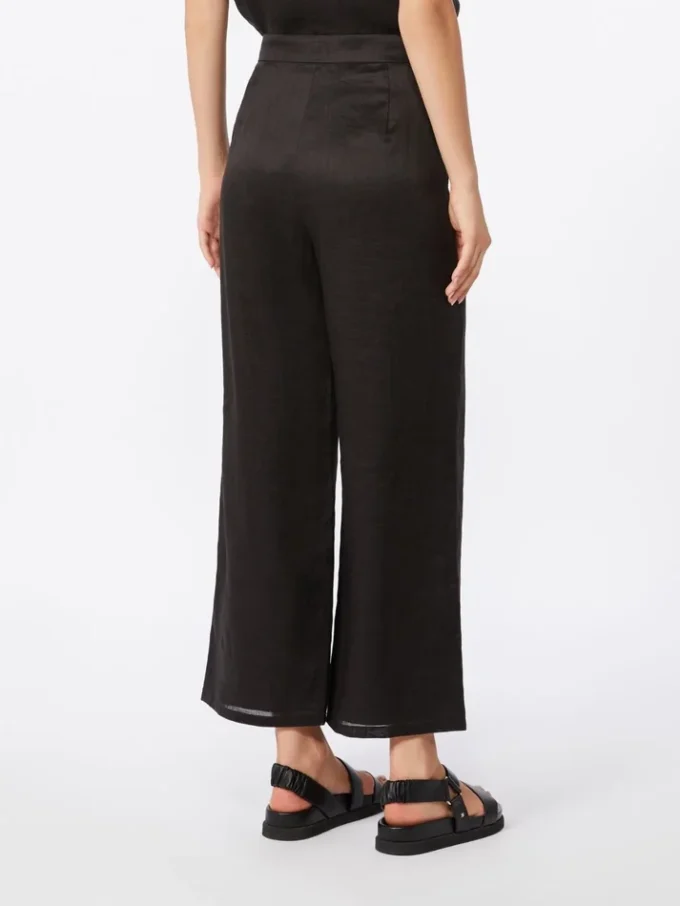 Pantalones cortos de lona de ramio, negros Pantalones cortos de lona de ramio, negros