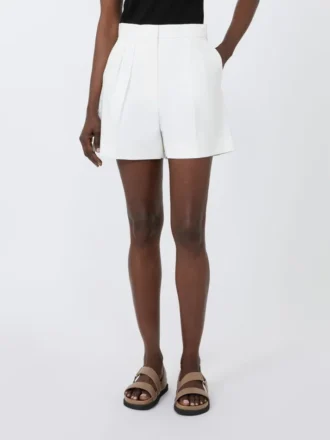 Pantalones cortos de satén de algodón elástico, seda