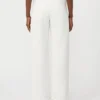 Pantalones de 5 bolsillos de algodón y lino, blancos Pantalones de 5 bolsillos de algodón y lino, blancos