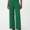Pantalones de 5 bolsillos de algodón y lino, verdes Pantalones de 5 bolsillos de algodón y lino, verdes