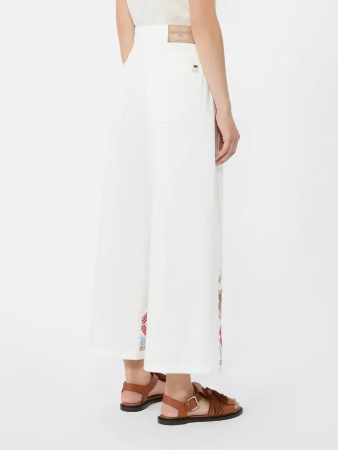 Pantalones de algodón, blancos