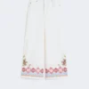 Pantalones de algodón, blancos