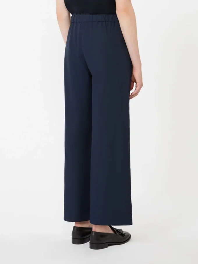 Pantalones de algodón con cordón, azul medianoche Pantalones de algodón con cordón, azul medianoche