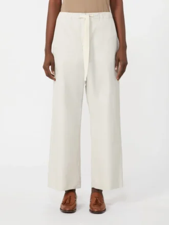 Pantalones de algodón con cordón, color hielo