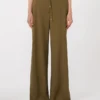 Pantalones de chándal de lana, color caqui Pantalones de chándal de lana, color caqui