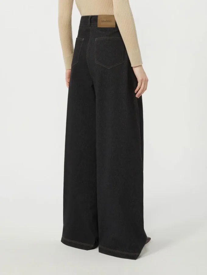 Pantalones de cinco bolsillos de jersey con efecto denim, azul ultramar Pantalones de cinco bolsillos de jersey con efecto denim, azul ultramar