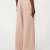 Pantalones de corte ancho de lona de algodón, rosa Pantalones de corte ancho de lona de algodón, rosa