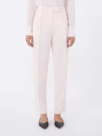 Pantalones de corte zanahoria de cady, rosa