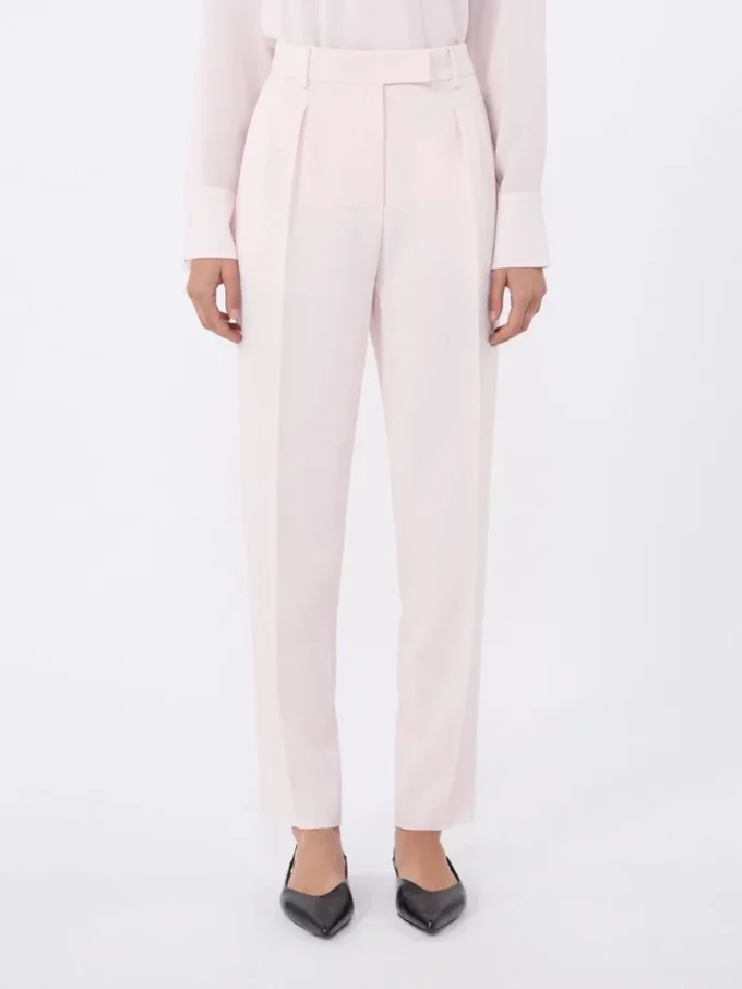Pantalones de corte zanahoria de cady, rosa