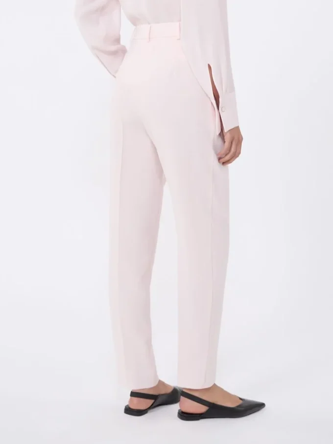 Pantalones de corte zanahoria de cady, rosa