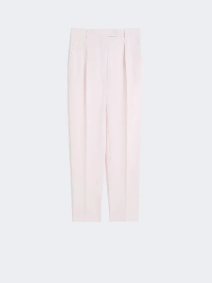 Pantalones de corte zanahoria de cady, rosa