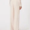 Pantalones de crepé de lana, rosa