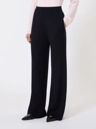 Pantalones de hilo de cachemira, azul ultramar