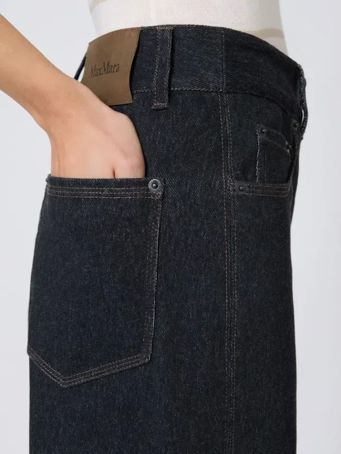 Pantalones de jersey con efecto denim, azul ultramar Pantalones de jersey con efecto denim, azul ultramar